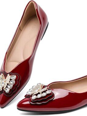 Pointed Toe Dress Flats Work Slip-On Flats